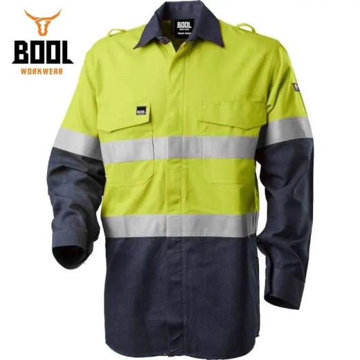 Picture of Bool-Workwear, Shirt, Long Sleeve, Flame Retardant, Light Rip-Stop, FR Tape